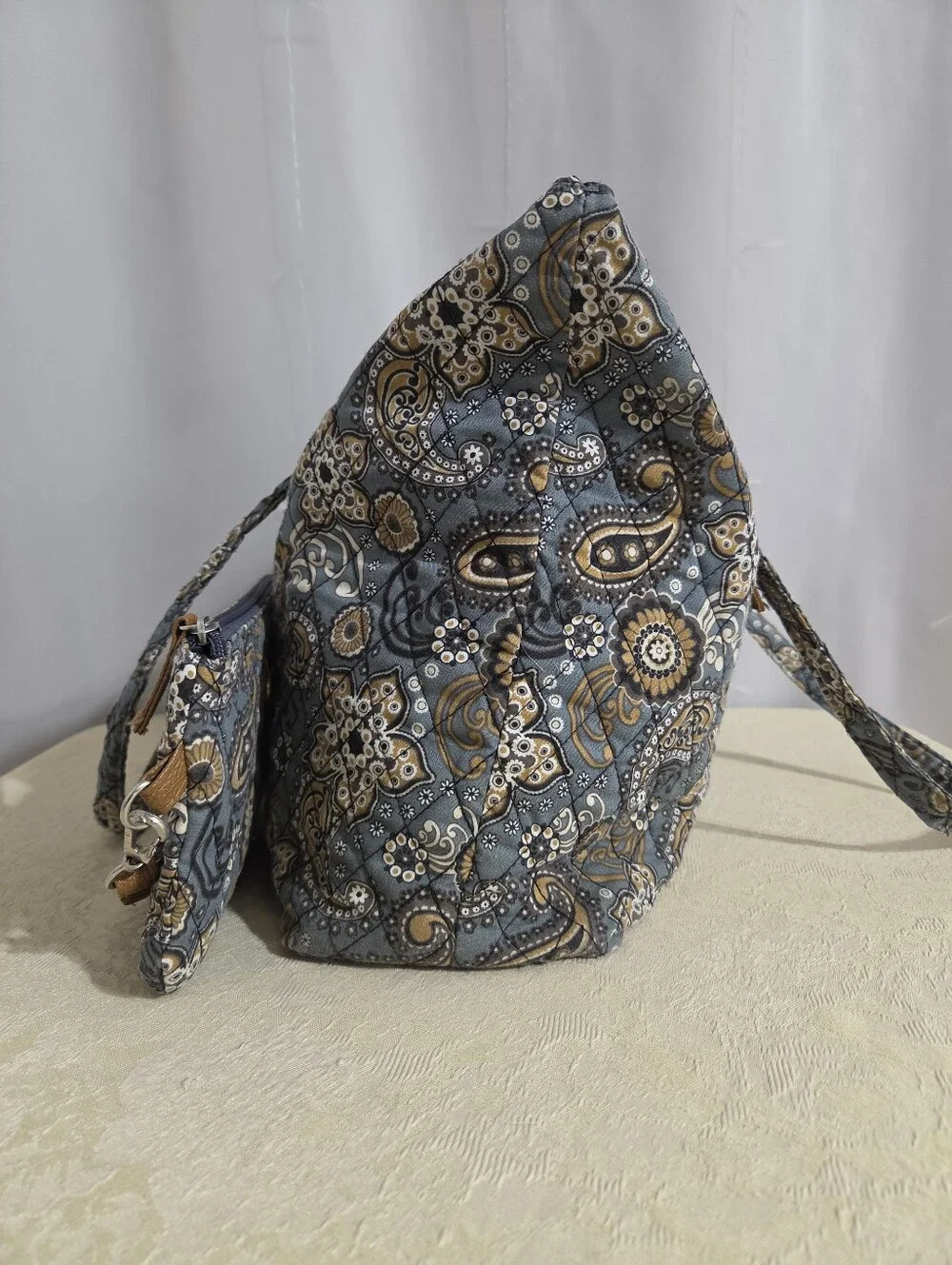 Stone Mountain - Tiffany Rose Quilted Medium Tote With Wristlet